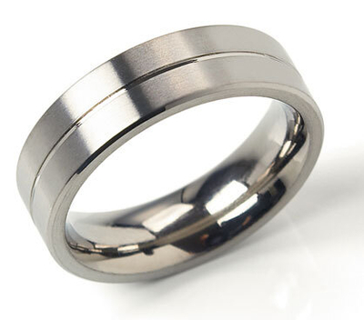 Unazë Boccia Titanium 0101-22, e argjendtë