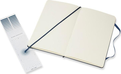 Skicëlibër Moleskine i madh, kapak i fortë, blu safir