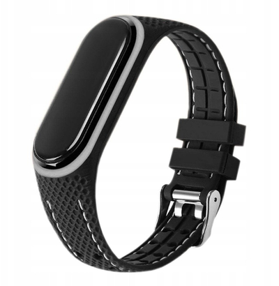 Rrip ore OEM elastomer për Xiaomi Mi Band 5 6, elastomer i fortë, i zi