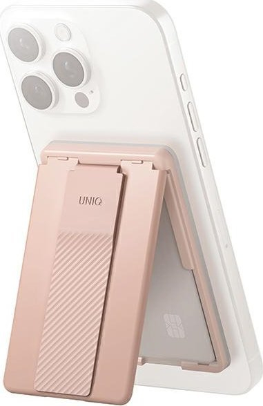 Portofol magnetik telefoni Uniq Heldro ID, me stand, me rrip, rozë