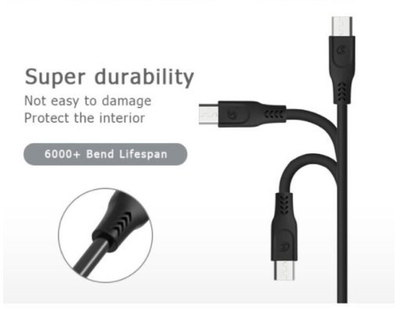 Kabllo USB SOMOSTEL SMS-BT01, 1.2m, Micro USB, 3.1A, e zezë