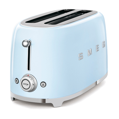 Thekëse buke SMEG 50's Style TSF02PBEU, 1500 W, 4 copë, e kaltër pastel
