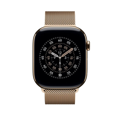 Apple Watch 46mm Loop, Gold Milanese Loop, S/M