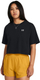 Спортска блуза Under Armour Boxy Crop Logo, кратки ракави, 100% полиестер, црна