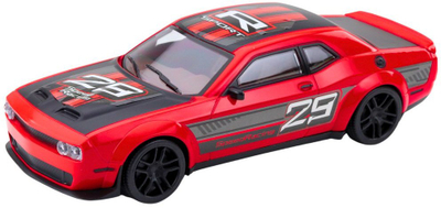 Lodër makinë sportive Racing, me shtytje te rrotat mbrapa, plastike, e kuqe
