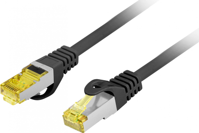 Kabllo rrjeti Lanberg Patchcord Cat6a, S/FTP LSZH, 0.5m, e zezë