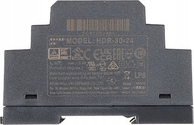 Furnizim energjie Mean Well HDR-30-24, 30W, 24V DC, gri