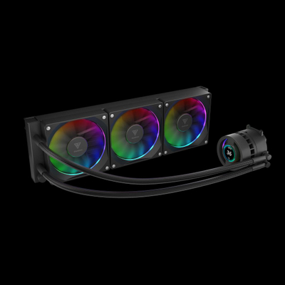 Ftohës uji për CPU Gamdias Chione P3 360U, 360mm, RGB, i zi
