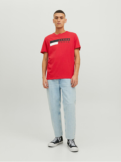Maicë Jack&Jones Standard Fit JJECORP, e kuqe