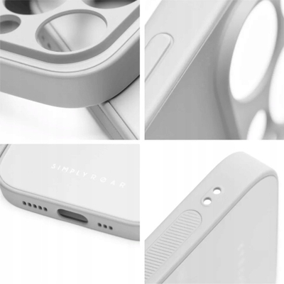 Kapak telefoni Roar Futera Matte Glass për iPhone 11 Pro Max, gome TPU e butë, xham mat, gri steel