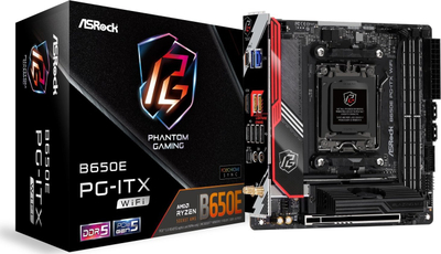 Pllakë amë ASRock B650E PG-ITX WiFi, Socket AM5, DDR5, Mini ITX