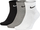 Set çorape Nike Everyday Lightweight, 42 - 44.5, 3 palë, të zeza/bardha/kafta
