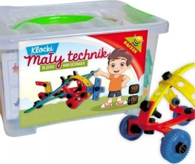 Lodra konstruktore Blocks Small Technician, 90 pjesë, shumëngjyrëshe