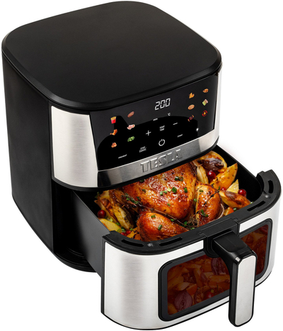 Фритеза на топол воздух Tesla AirCook Q60 XXL Pro, 7L, 1600W, црна