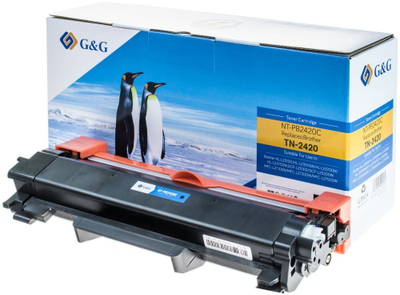 Тонер Г&amp;G за Brother TN2420, 3000 страници, црн