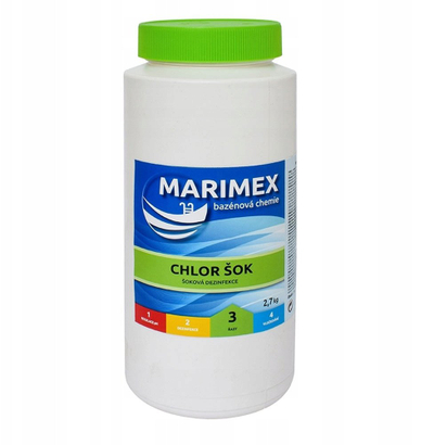 Dezinfektues pishine Marimex AQuaMar Chlorine Shock, pluhur klori, 2.7 kg