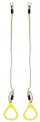 Unaza plastike për palestër GR0155, set 2 copë, litar i rregullueshëm 110 cm, e verdhë
