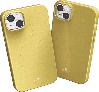 Mbrojtëse telefoni Mercury Jelly Case, për iPhone 15 Plus 6.7", silikoni, ngjyrë ari
