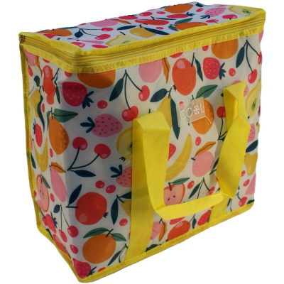 Qese termike Thermal Bag Fruit, 16L, me izolim termik, e verdhë
