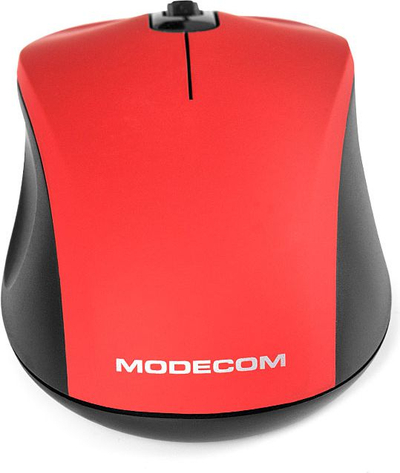 Mouse Modecom M10S Silent, optik, me kabllo, i kuq