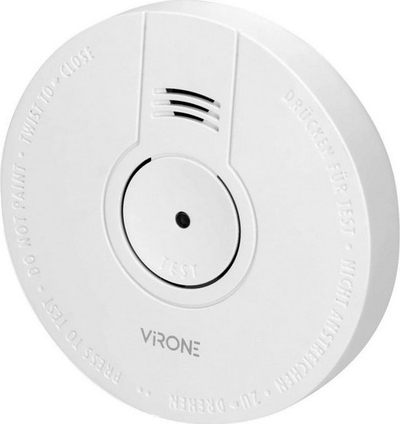Detektor tymi Virone, sensor optik, 85 dB, i bardhë