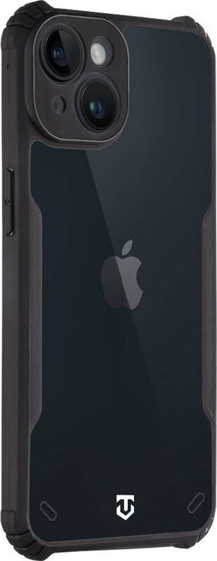 Kapak telefoni Tactical Quantum Stealth për iPhone 14, TPU, transparent me të zezë