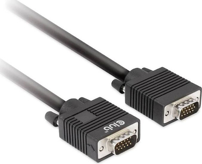Kabllo VGA Club3D Bidirectional M/M, 10m, 1080p, e zezë