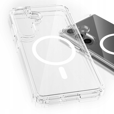 Kapak telefoni 3MK Armor MagCase për Samsung Galaxy S24 S25, kompatibël me MagSafe, transparent