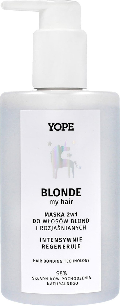 Maskë rigjeneruese për flokë biond Yope Regenerating Mask, 300ml