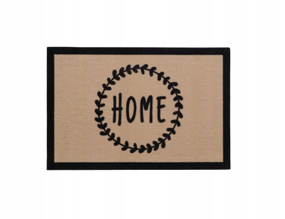 Тепих за врата Boltze Home Venido, 40 x 60 cm, беж и црна