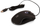 Жичен глушец Sparco USB, ергономски, оптички, црн