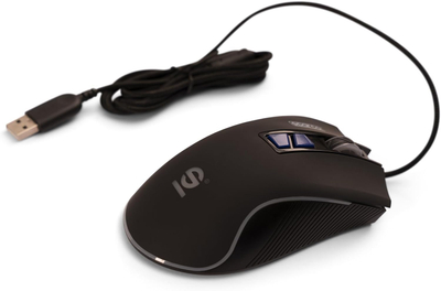 Жичен глушец Sparco USB, ергономски, оптички, црн