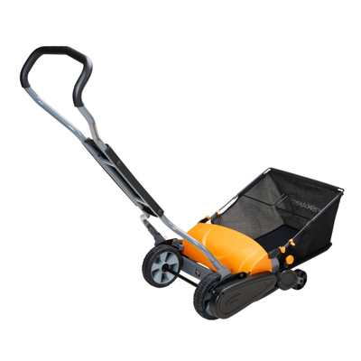 Kositëse bari Fiskars, 17", pa motor, zezë/ portokalli