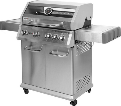Grill me gaz për kopsht Yato YG-20014, 70x42 cm, argjendtë