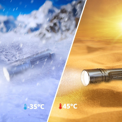 Elektrik dore Fenix, 3100 lumens, USB Type C, e zezë