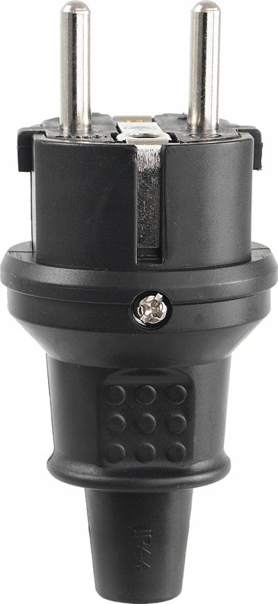 Prizë industriale WT-44H, IP44, 16A 230V, e zezë