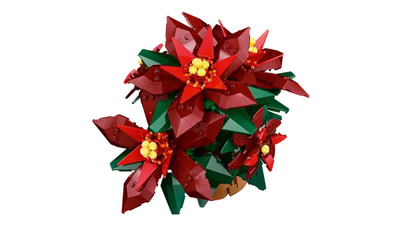 Set ndërtimi LEGO Icons Poinsettia, model dekorativ lule, për të rritur, shumëngjyrësh