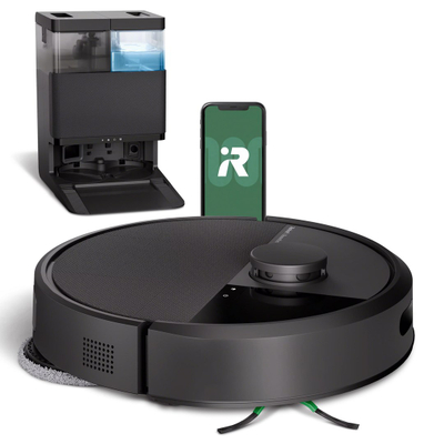Robot pastrues iRobot Roomba Combo 405 Plus, AutoWash Dock, fshirje dhe pastrim, i zi