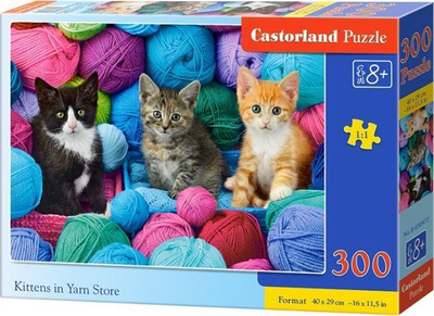 Puzzle Castorland Kittens in Yarn Store, 300 pjesë, shumëngjyrëshe