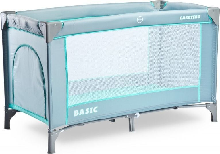 Krevat udhëtimi për fëmijë Caretero Basic, 120x60 cm, gri