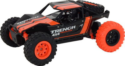 Makina me pult Leantoys Off-Road, R/C 1:24, goma gome, portokalli