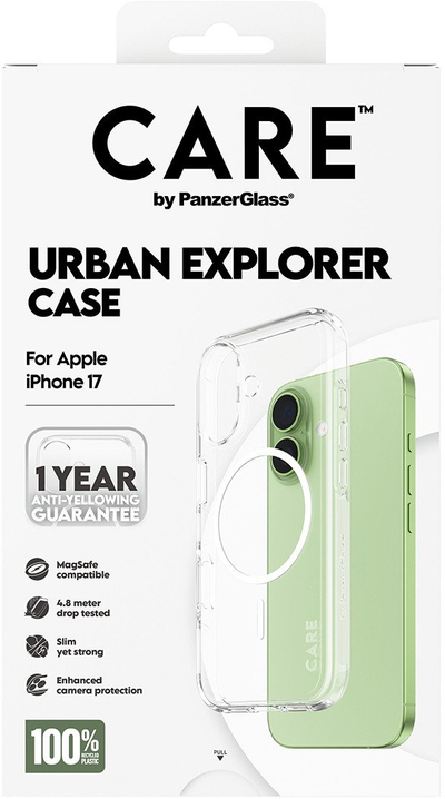 Mbulesë telefoni PanzerGlass Urban Explorer, për iPhone 17, transparente