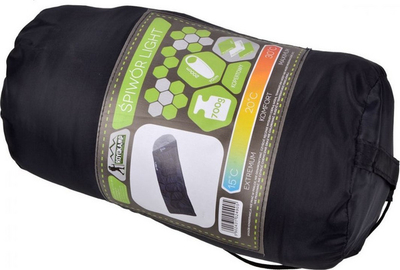 Thes fjetjeje Light Tourist Mummy Sleeping Bag With Hood 2 in 1 200, fibrë poliestre, me kapuç, blu