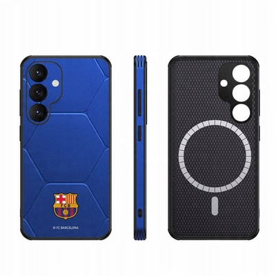 Futrollë telefoni OCPC FCB Mag për Samsung Galaxy S25, magnetike, me qëndrim, e kuqe