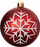 Toptha dekorativë për pemë Krishtlindjesh Atmosphera Colorama Christmas, set 8 copë, plastikë, D 8cm, të kuqe dhe të bardhë