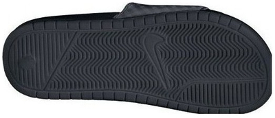 Sandale Nike Benassi JDI për femra, rrip i gjerë, e zezë