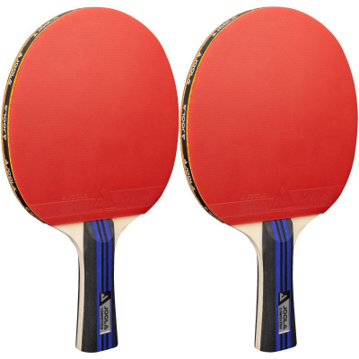 Set pingpongu JOOLA Family Advanced, 4 raketa, topa edhe çantë, i zi