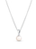 Qafore për femra JwL Luxury Pearls JL0834, 45cm, e bardhë/argjendtë