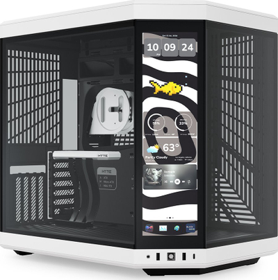Kornizë kompjutri HYTE Y70 Touch Infinite, Mid Tower, Panda, bardh e zi