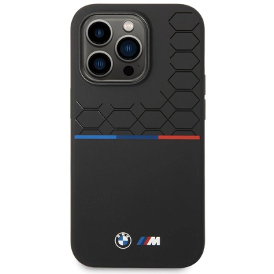 Këllëf telefoni BMW BMHCP15X22SMPK, për iPhone 15 Pro Max 6.7", silikon, i zi
